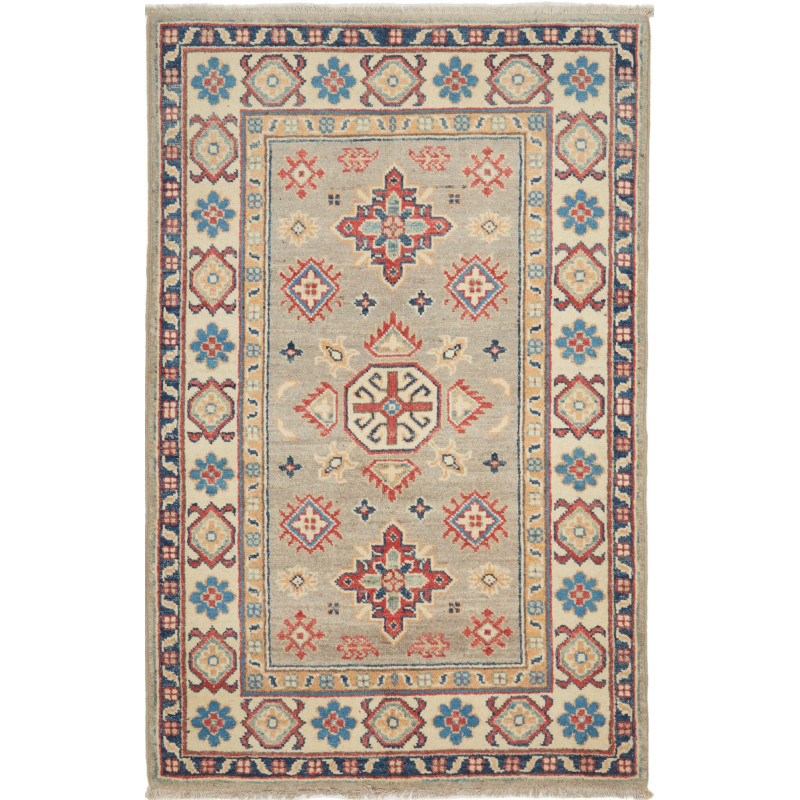 Kazak 83x125 Cm Kazak Afghanistan. Hand-carded Wool (warp