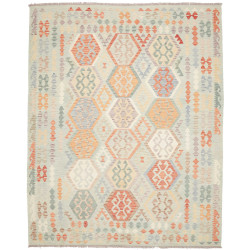 Tappeto Kilim Afghanistan Geometrico Verde Acqua Policromo 2