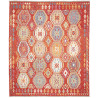 Tappeto Kilim Afghanistan Geometrico Terracotta Policromo 25