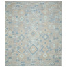 Tappeto Kilim Afghanistan Geometrico Celeste Beige 255x293 C