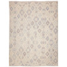 Tappeto Kilim Afghanistan Geometrico Avorio Blu 257x342 Cm