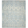 Tappeto Kilim Afghanistan Geometrico Blu Grigio 264x303 Cm