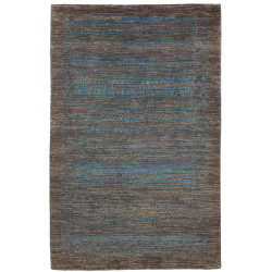 Tappeto Royal Gabbeh Pakistan Geometrico Marrone Blu Petroli