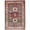 Tappeto Kazak Fine Pakistan Astratto Blu Rosso 150x219 Cm