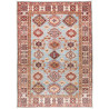 Tappeto Kazak Fine Pakistan Astratto Azzurro Rosso 127x184 C