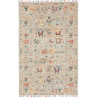 Tappeto Rubin Pakistan Floreale Grigio Chiaro Policromo 80x1