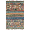 Tappeto Rubin Pakistan Geometrico Blu Verde 79x124 Cm