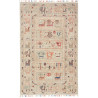 Tappeto Rubin Pakistan Astratto Beige Multicolore 78x122 Cm