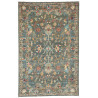 Tappeto Zigler Fine Pakistan Floreale Verde Petrolio Oro 97x