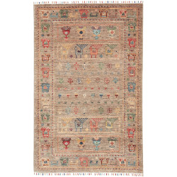 Tappeto Rubin Pakistan Astratto Terra Multicolore 96x150 Cm