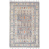 Tappeto Siva Pakistan Geometrico Grigio Multicolore 80x116 C