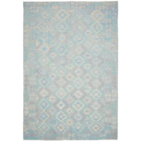 Tappeto Kilim Afghanistan Geometrico Azzurro Beige 202x296 C