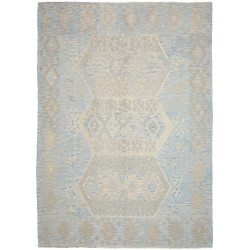 Tappeto Kilim Afghanistan Geometrico Azzurro Beige 211x290 C