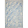Tappeto Kilim Afghanistan Geometrico Azzurro Blu 207x302 Cm