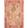 Tappeto Kilim Afghanistan Geometrico Arancione Policromo 209