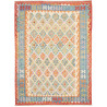 Tappeto Kilim Afghanistan Geometrico Multicolore Pastello 17