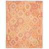 Tappeto Kilim Afghanistan Astratto Pesca Arancio 186x244 Cm