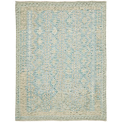 Tappeto Kilim Afghanistan Astratto Acqua Chiara Crema 181x23
