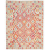 Tappeto Kilim Afghanistan Geometrico Azzurro Rosso 182x231 C