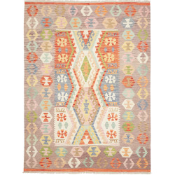 Tappeto Kilim Afghanistan Geometrico Multicolore Pastello 18