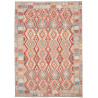 Tappeto Kilim Afghanistan Geometrico Rosso Blu Crema 180x250