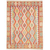 Tappeto Kilim Afghanistan Geometrico Multicolore Terra 177x2