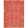 Tappeto Kilim Afghanistan Geometrico Rosso Arancione 186x247