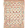 Tappeto Kilim Afghanistan Geometrico Beige Azzurro 154x205 C