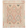 Tappeto Kilim Afghanistan Geometrico Crema Arancio 159x188 C