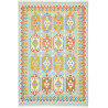 Tappeto Kilim Afghanistan Astratto Azzurro Arancio 126x184 C