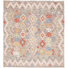 Tappeto Kilim Afghanistan Geometrico Grigio Multicolor 147x1