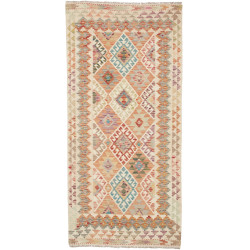 Tappeto Kilim Afghanistan Geometrico Multicolore Pastello Cr