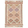 Tappeto Kilim Afghanistan Geometrico Crema Multicolore 101x1