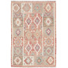 Tappeto Kilim Afghanistan Astratto Multicolore Pastello 102x