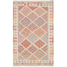 Tappeto Kilim Afghanistan Geometrico Multicolore Pastello 99