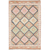 Tappeto Kilim Afghanistan Astratto Arancio Azzurro Crema 101