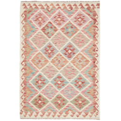 Tappeto Kilim Afghanistan Geometrico Multicolore Pastello 10