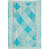Tappeto Kilim Afghanistan Astratto Turchese Azzurro 121x178