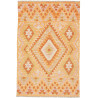 Tappeto Kilim Afghanistan Astratto Arancio Giallo 100x152 Cm