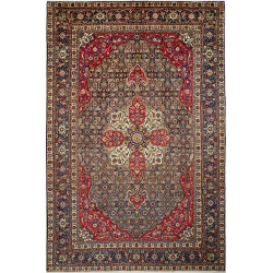 Tabriz 200x305 Cm Tabriz, Persia, Hand-carded Wool (warp: