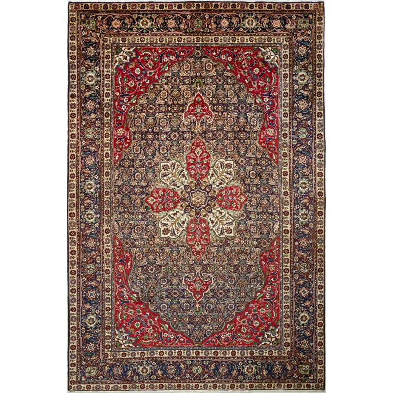 Tabriz 200x305 Cm Tabriz, Persia, Hand-carded Wool (warp: