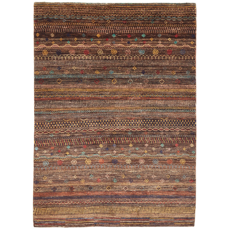 Tappeto Royal Gabbeh Pakistan Geometrico Marrone Multicolore