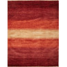 Tappeto Shayan Pakistan Astratto Rosso Arancio 201x289 Cm