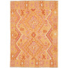 Tappeto Kilim Afghanistan Geometrico Arancio Rosa 129x181 Cm