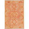 Tappeto Kilim Afghanistan Geometrico Arancio Pesca 102x153 C