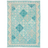 Tappeto Kilim Afghanistan Geometrico Turchese Azzurro 104x14