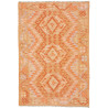 Tappeto Kilim Afghanistan Geometrico Arancio Beige 101x148 C
