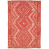 Tappeto Kilim Afghanistan Astratto Rosso Corallo 102x147 Cm