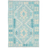 Tappeto Kilim Afghanistan Geometrico Azzurro Crema 100x153 C