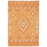 Tappeto Kilim Afghanistan Geometrico Arancio Terracotta 104x